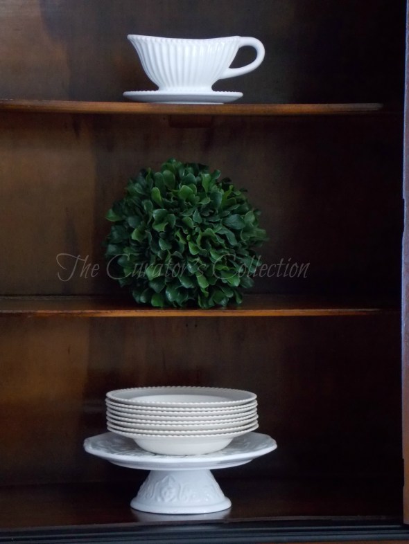 1920's China hutch makeover in typewriter milk paint 054