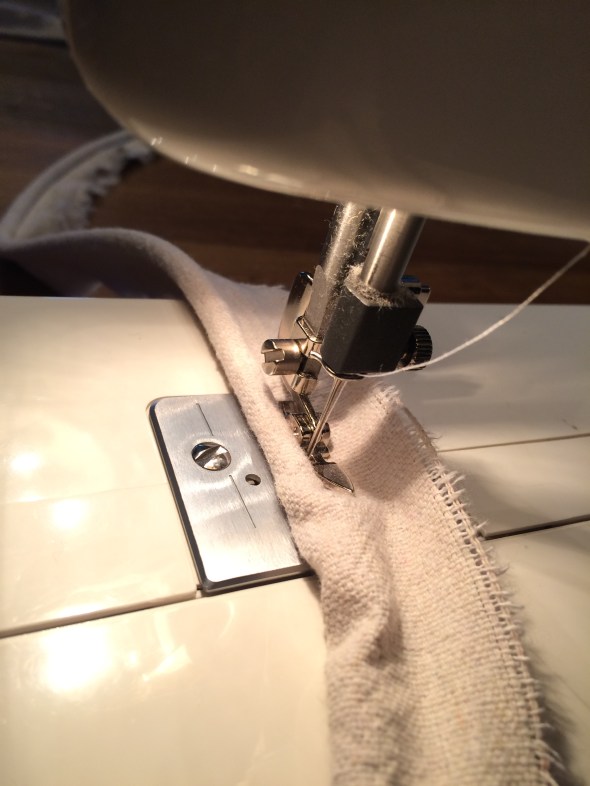 slipcovered bench and the making of the slipcovered chair 010