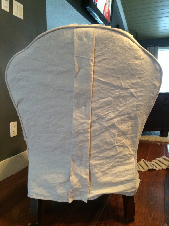 slipcovered bench and the making of the slipcovered chair 032