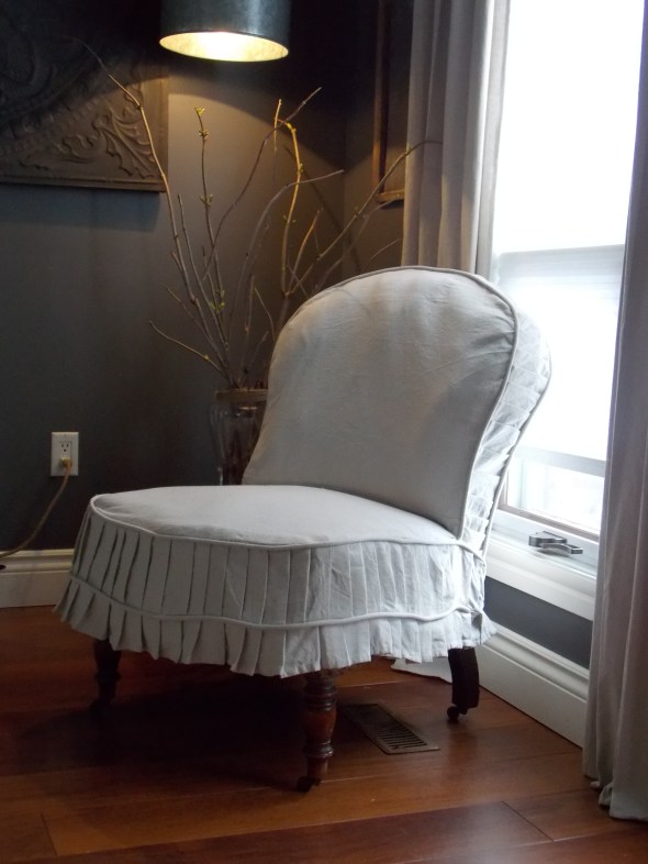 Slpi covered antique chair,desk redo, spring buds 182