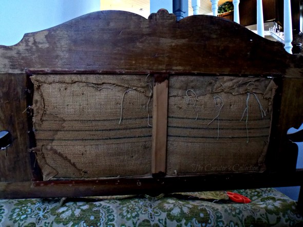 Settee before and during, Sherry's bench makeover 015