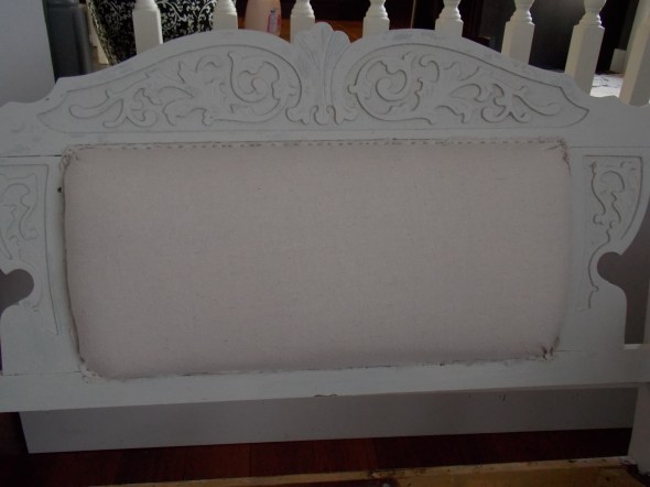 Settee before and during, Sherry's bench makeover 041