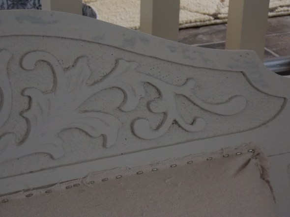 Settee before and during, Sherry's bench makeover 049