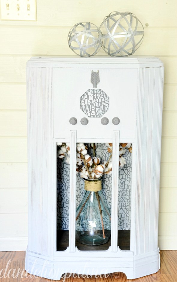 Dandelion Patina farmhouse cabinet