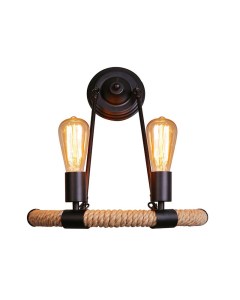 rustic rope sconce