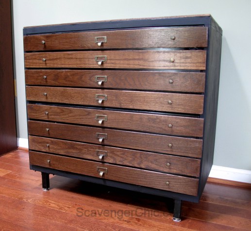 Steel-File-Cabinet-Makeover-Faux-Architectural-flat-file-cabinet-016